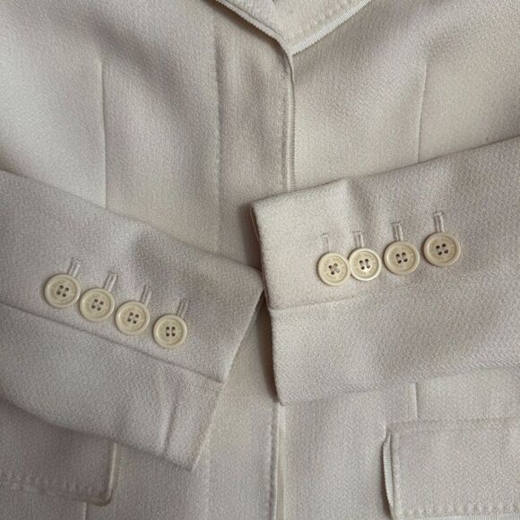 Anne Klein Off White Blazer Size 4P - Picture 8 of 16